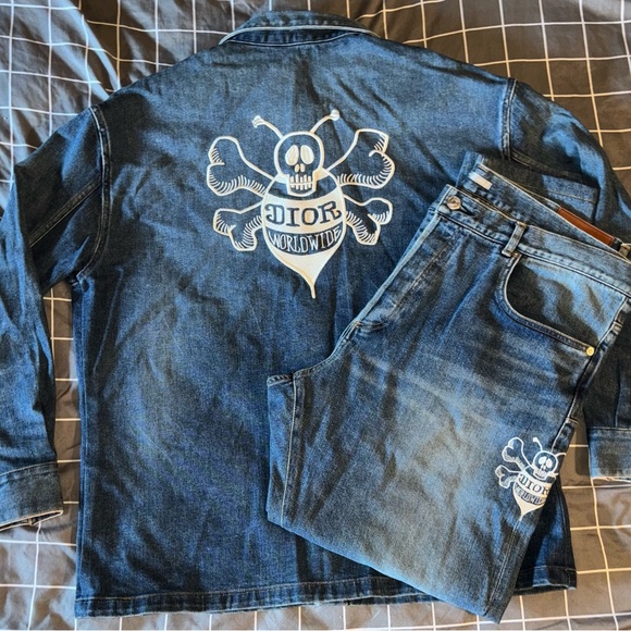 Pre Owned Dior Stussy Bee Denim Jacket - Picture 6 of 6